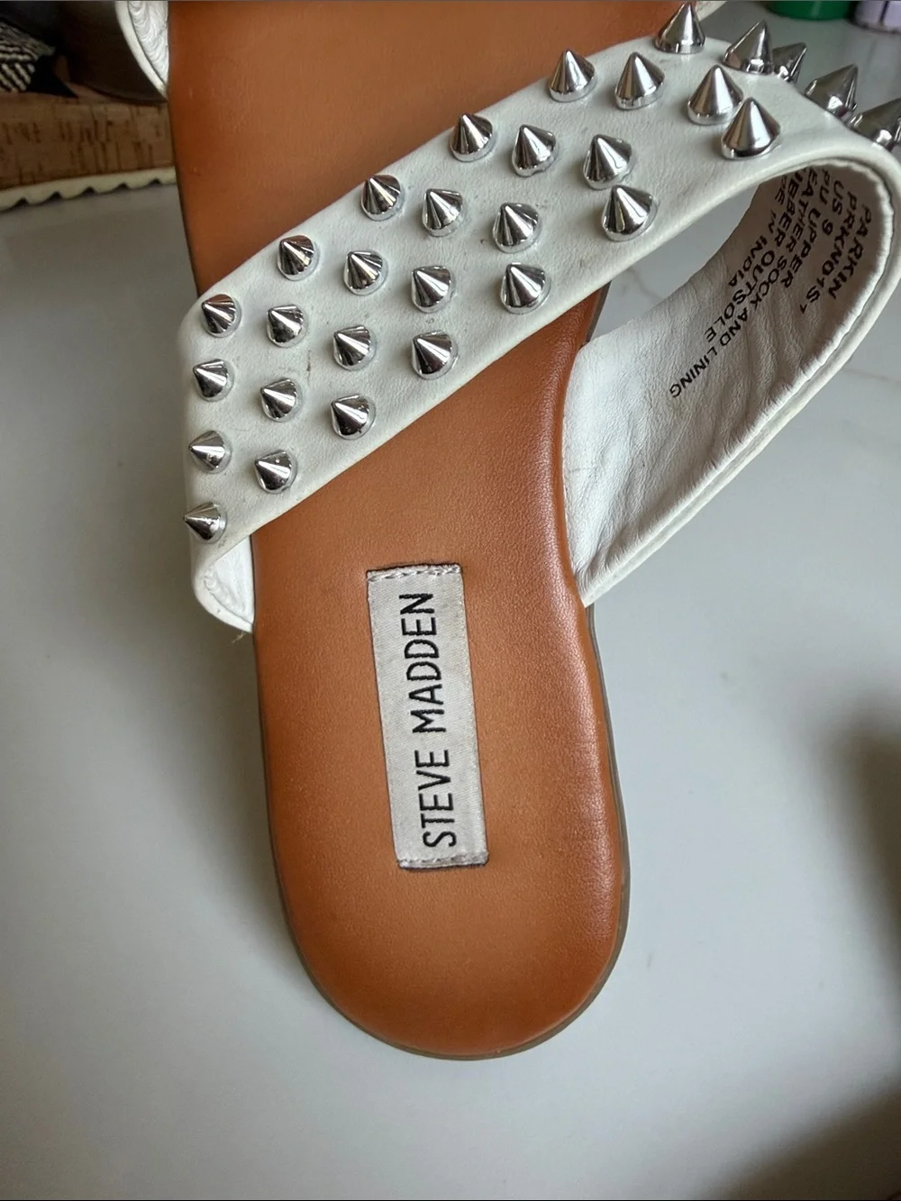 Steve Madden White Sandals